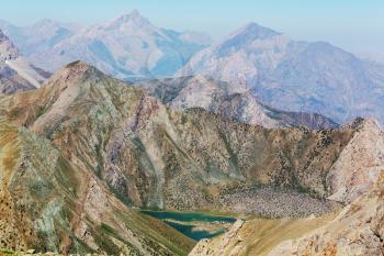 Beautiful landscape of Fanns Mountains, Tajikistan