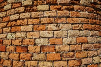 Ancient pattern brick wall texture