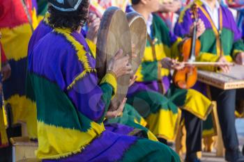 Folk Uzbek percussion musical instrument Doyra
