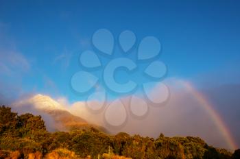 Mount Taranaki / Mount Egmont in Egmont National Park, North Island, New Zealand. Beautiful natural landscapes