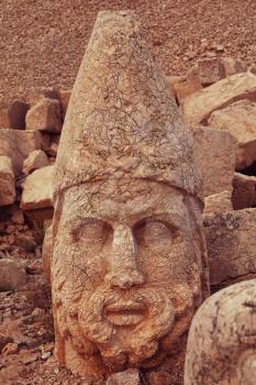 Statue on Mount Nemrut in Turkey