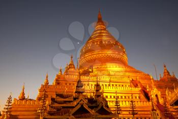 Buddhist temple in Myanmar (Burma)