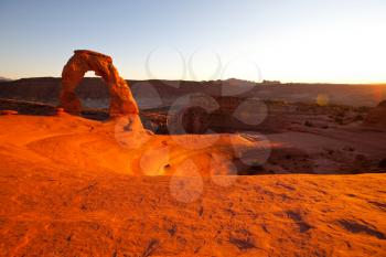 Delicate Arch in Arches National Park, Utah.