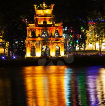 Ngoc Son Temple in Hanoi,Vietnam