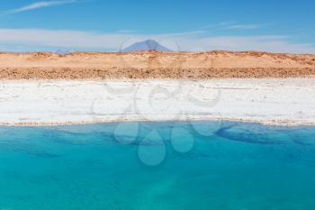 Ojo del Mar in a salt desert in the Jujuy Province, Argentina