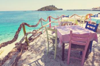 Restaurant on Greece coast