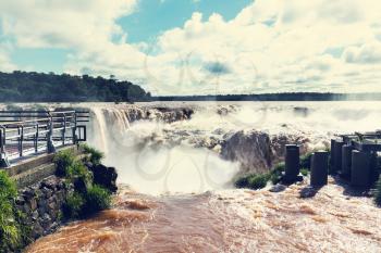 Iguassu Falls, instagram filter