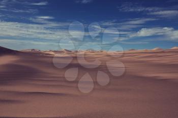 Sand dunes in Namib desert