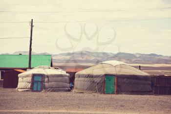 Traditional yurts home of Mongolia