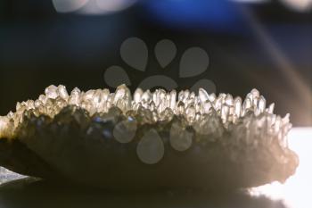 Natural mineral Crystal close up