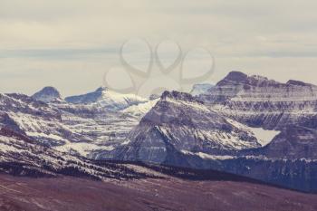 Glacier National Park, Montana. Winter.