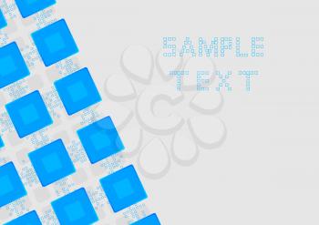 Royalty Free Clipart Image of a Blue Square Background