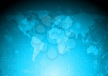 Royalty Free Clipart Image of a World Map Background
