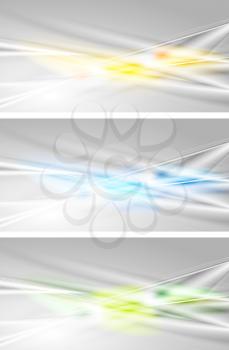 Royalty Free Clipart Image of an Abstract Set of Backgrounds