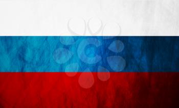 Royalty Free Clipart Image of a Grungy Russian Flag
