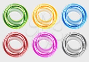 Royalty Free Clipart Image of Colourful Circles