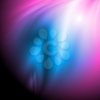 Royalty Free Clipart Image of an Abstract Blue and Violet Background