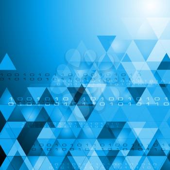 Abstract technology design with triangles. Vector backdrop eps 10