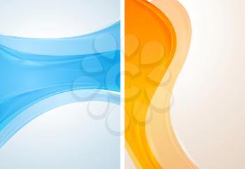 Abstract colourful wavy backgrounds. Vector illustration eps 10
