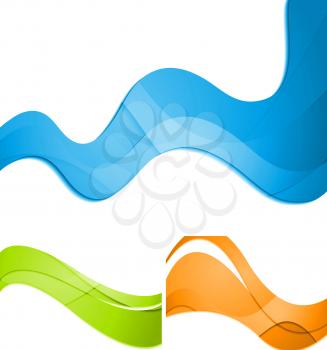 Bright waves vector abstract background