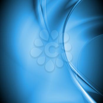 Abstract blue waves design. Vector illustration eps 10