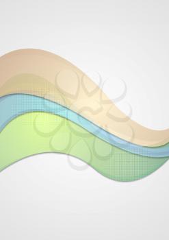 Abstract vector waves colorful background