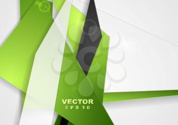Abstract tech shiny shapes vector background