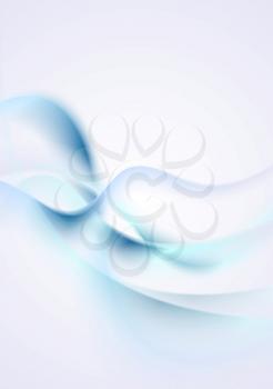 Elegant blue waves background. Vector illustration