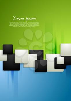 Colorful corporate tech background. Vector design