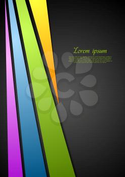 Abstract corporate stripes design. Vector colorful background