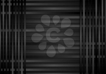 Dark stripes abstract background. Vector illustration