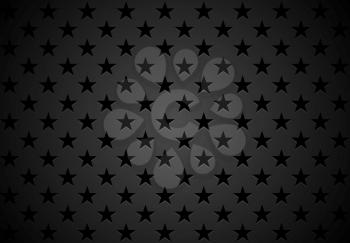 Black stars abstract background. Vector design