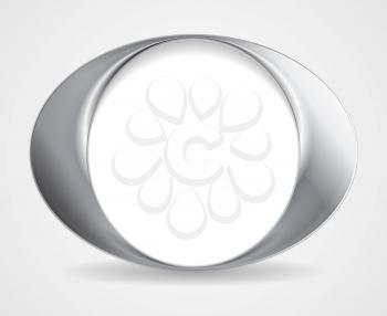 Abstract circle O shape logo design. Vector background