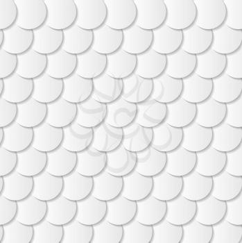 Grey paper circle shapes background. Vector design