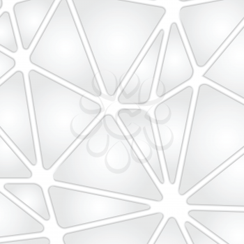 Grey tech background with geometric shapes. Vector design