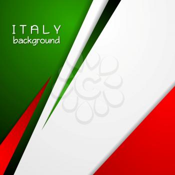 Corporate bright abstract background. Italian colors. Vector design