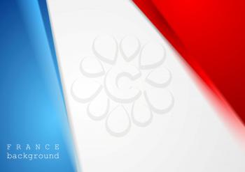 Corporate bright abstract background. French colors. Vector design