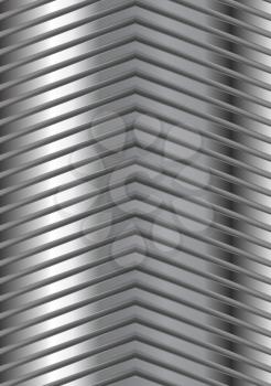 Abstract metallic arrows design. Vector background