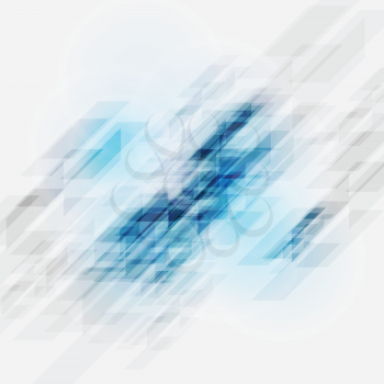 Bright blue shiny tech background. Vector design
