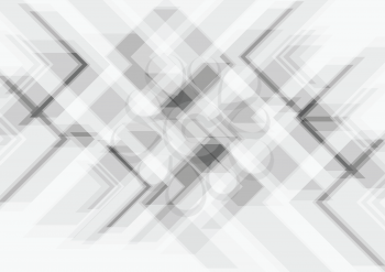 Grey tech abstract modern background. Vector design
