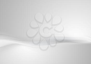 Shiny grey pearl abstract wavy background. Vector design
