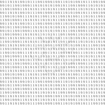 Binary system code abstract grey background. Vector design