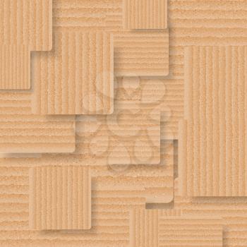 Abstract background of cardboard squares. Vector art design