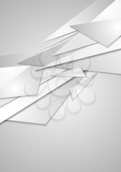 Abstract grey geometric corporate background. Vector design