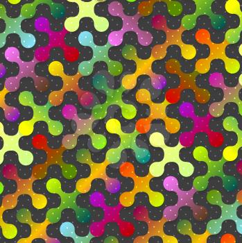 Abstract colorful shapes pattern background. Vector design