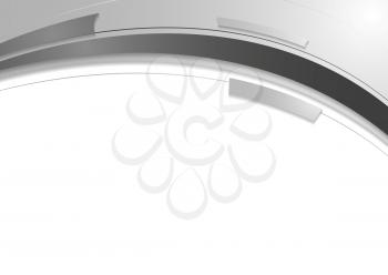 Grey white abstract wavy corporate design. Vector background