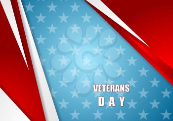 Abstract Veterans Day background. Vector design