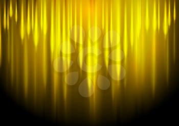Glow yellow stripes abstract vector background