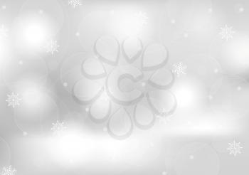 Abstract grey greeting Christmas card. Vector background