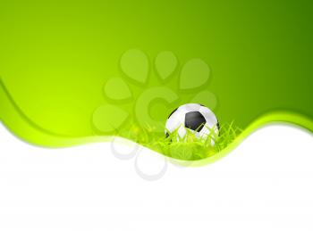 Abstract sport soccer green background. Vector football graphic design